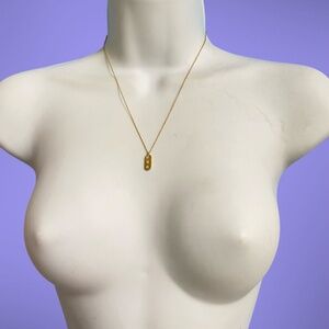Gold Plated Cubic Ziconia Triple Star Necklace On Dainty Cable Chain Astronomy